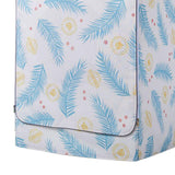 Max Coated Oxford Cloth Washing Machine Cover Protector Blue Cycas Leaves-XL - Aladdin Shoppers