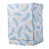 Max Coated Oxford Cloth Washing Machine Cover Protector Blue Cycas Leaves-XL - Aladdin Shoppers