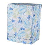 Max Coated Oxford Cloth Washing Machine Cover Protector Blue Monstera Leaves -L - Aladdin Shoppers
