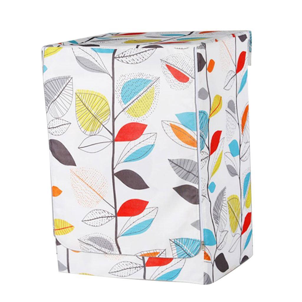 Max Coated Oxford Cloth Washing Machine Cover Protector Colorful Leaves-L - Aladdin Shoppers