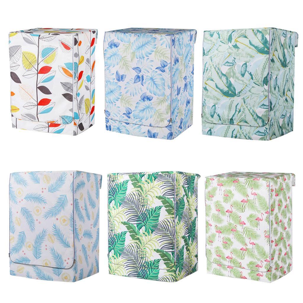 Max Coated Oxford Cloth Washing Machine Cover Protector Colorful Leaves-L - Aladdin Shoppers