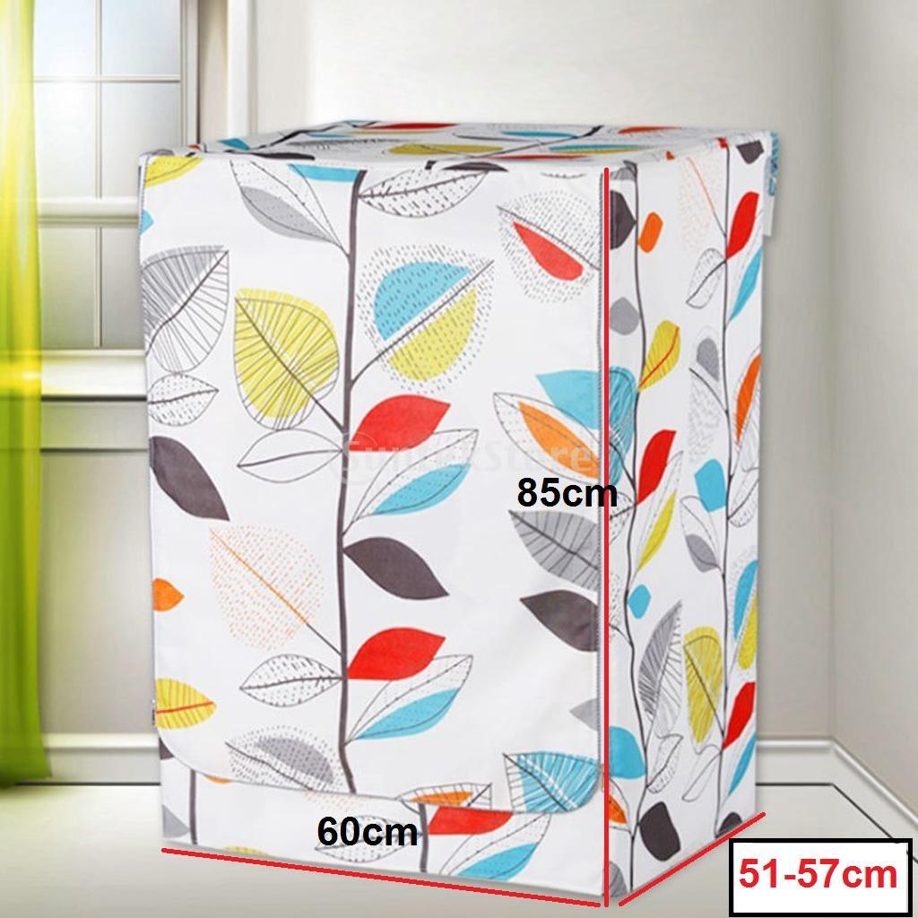 Max Coated Oxford Cloth Washing Machine Cover Protector Colorful Leaves-L - Aladdin Shoppers