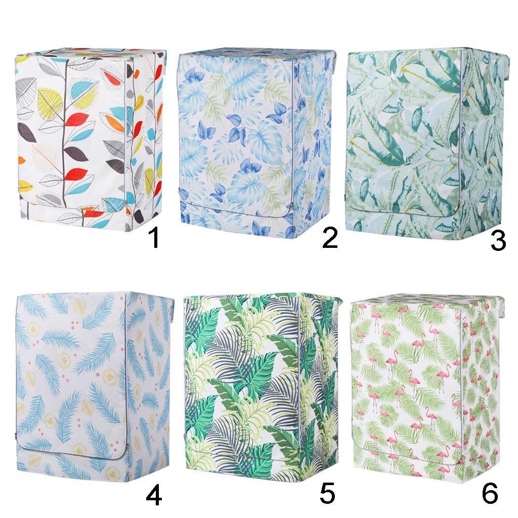 Max Coated Oxford Cloth Washing Machine Cover Protector Colorful Leaves-L - Aladdin Shoppers