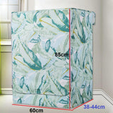 Max Coated Oxford Cloth Washing Machine Cover Protector Green Leaves-S - Aladdin Shoppers