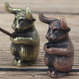 Max Copper Chinese Twelve Zodiac Animal Figurine Incense Stick Stand Ox - Aladdin Shoppers
