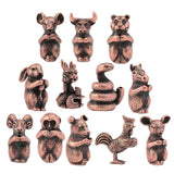 Max Copper Chinese Twelve Zodiac Animal Figurine Incense Stick Stand Rat - Aladdin Shoppers