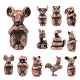 Max Copper Chinese Twelve Zodiac Animal Figurine Incense Stick Stand Rat - Aladdin Shoppers