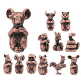 Max Copper Chinese Twelve Zodiac Animal Figurine Incense Stick Stand Rat - Aladdin Shoppers