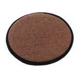 Max Cotton Brown Office Home Chair Cushion Dining Chair Pads Round 28cm - Aladdin Shoppers