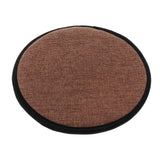 Max Cotton Brown Office Home Chair Cushion Dining Chair Pads Round 28cm - Aladdin Shoppers