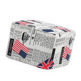 Max Cotton Linen Square Stool Seat Replacement Covers Flags-28x28x18cm - Aladdin Shoppers