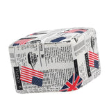 Max Cotton Linen Square Stool Seat Replacement Covers Flags-28x28x18cm - Aladdin Shoppers