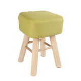 Max Cotton Linen Square Stool Seat Replacement Covers Green-35x30x13cm - Aladdin Shoppers