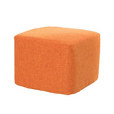 Max Cotton Linen Square Stool Seat Replacement Covers Orange-28x28x18cm - Aladdin Shoppers
