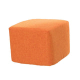 Max Cotton Linen Square Stool Seat Replacement Covers Orange-28x28x18cm - Aladdin Shoppers