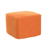 Max Cotton Linen Square Stool Seat Replacement Covers Orange-28x28x18cm - Aladdin Shoppers