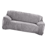 Max Cotton Polyester Fabric Stretch Sofa Couch Slipcover for Home Light Grey