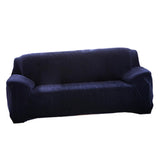 Max Cotton Polyester Fabric Stretch Sofa Couch Slipcover for Home Navy - Aladdin Shoppers