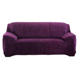 Max Cotton Polyester Fabric Stretch Sofa Couch Slipcover for Home Purple - Aladdin Shoppers