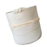 Max Cotton Rope Handle Storage Basket Laundry Basket Storage Container White - Aladdin Shoppers