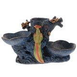 Max Creative Resin Countertop Fruit Basket Stand With Birds Pattern Blue - Aladdin Shoppers
