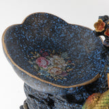 Max Creative Resin Countertop Fruit Basket Stand With Birds Pattern Blue - Aladdin Shoppers