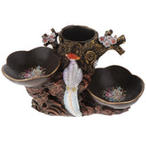 Max Creative Resin Countertop Fruit Basket Stand With Birds Pattern Red - Aladdin Shoppers