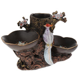 Max Creative Resin Countertop Fruit Basket Stand With Birds Pattern Red - Aladdin Shoppers
