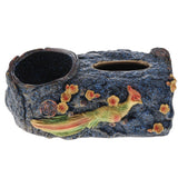 Max Creative Tissue Box, 2-in-1 Tissues Cover Resin Napkins Container Blue - Aladdin Shoppers