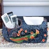 Max Creative Tissue Box, 2-in-1 Tissues Cover Resin Napkins Container Blue - Aladdin Shoppers