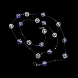 Max Crystal Ball Beaded for DIY Door Curtain Wedding Backdrops Crystal violet - Aladdin Shoppers