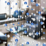 Max Crystal Ball Beaded for DIY Door Curtain Wedding Backdrops Light Blue - Aladdin Shoppers