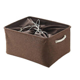 Max Cubby Storage Basket Organizer Bin with Drawstring Storage Bin Coffee - Aladdin Shoppers