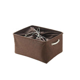 Max Cubby Storage Basket Organizer Bin with Drawstring Storage Bin Coffee - Aladdin Shoppers