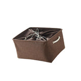 Max Cubby Storage Basket Organizer Bin with Drawstring Storage Bin Coffee - Aladdin Shoppers