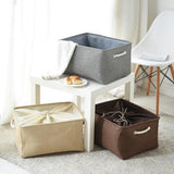 Max Cubby Storage Basket Organizer Bin with Drawstring Storage Bin Coffee - Aladdin Shoppers