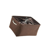Max Cubby Storage Basket Organizer Bin with Drawstring Storage Bin Coffee - Aladdin Shoppers