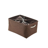 Max Cubby Storage Basket Organizer Bin with Drawstring Storage Bin Coffee - Aladdin Shoppers