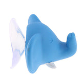 Max Cute Cartoon Animal Shape Toothbrush Holder Towel Rail Hooks Blue Elephant - Aladdin Shoppers