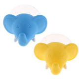 Max Cute Cartoon Animal Shape Toothbrush Holder Towel Rail Hooks Blue Elephant - Aladdin Shoppers