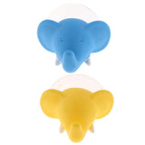 Max Cute Cartoon Animal Shape Toothbrush Holder Towel Rail Hooks Blue Elephant - Aladdin Shoppers