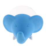 Max Cute Cartoon Animal Shape Toothbrush Holder Towel Rail Hooks Blue Elephant - Aladdin Shoppers