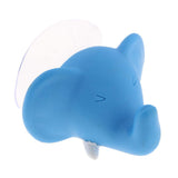 Max Cute Cartoon Animal Shape Toothbrush Holder Towel Rail Hooks Blue Elephant - Aladdin Shoppers