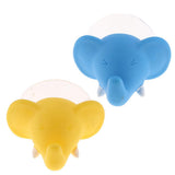 Max Cute Cartoon Animal Shape Toothbrush Holder Towel Rail Hooks Blue Elephant - Aladdin Shoppers