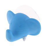 Max Cute Cartoon Animal Shape Toothbrush Holder Towel Rail Hooks Blue Elephant - Aladdin Shoppers
