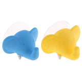 Max Cute Cartoon Animal Shape Toothbrush Holder Towel Rail Hooks Blue Elephant - Aladdin Shoppers