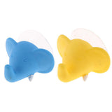 Max Cute Cartoon Animal Shape Toothbrush Holder Towel Rail Hooks Blue Elephant - Aladdin Shoppers