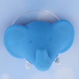 Max Cute Cartoon Animal Shape Toothbrush Holder Towel Rail Hooks Blue Elephant - Aladdin Shoppers