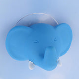 Max Cute Cartoon Animal Shape Toothbrush Holder Towel Rail Hooks Blue Elephant - Aladdin Shoppers
