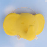 Max Cute Cartoon Animal Shape Toothbrush Holder Towel Rail Hooks Yellow Elephant - Aladdin Shoppers